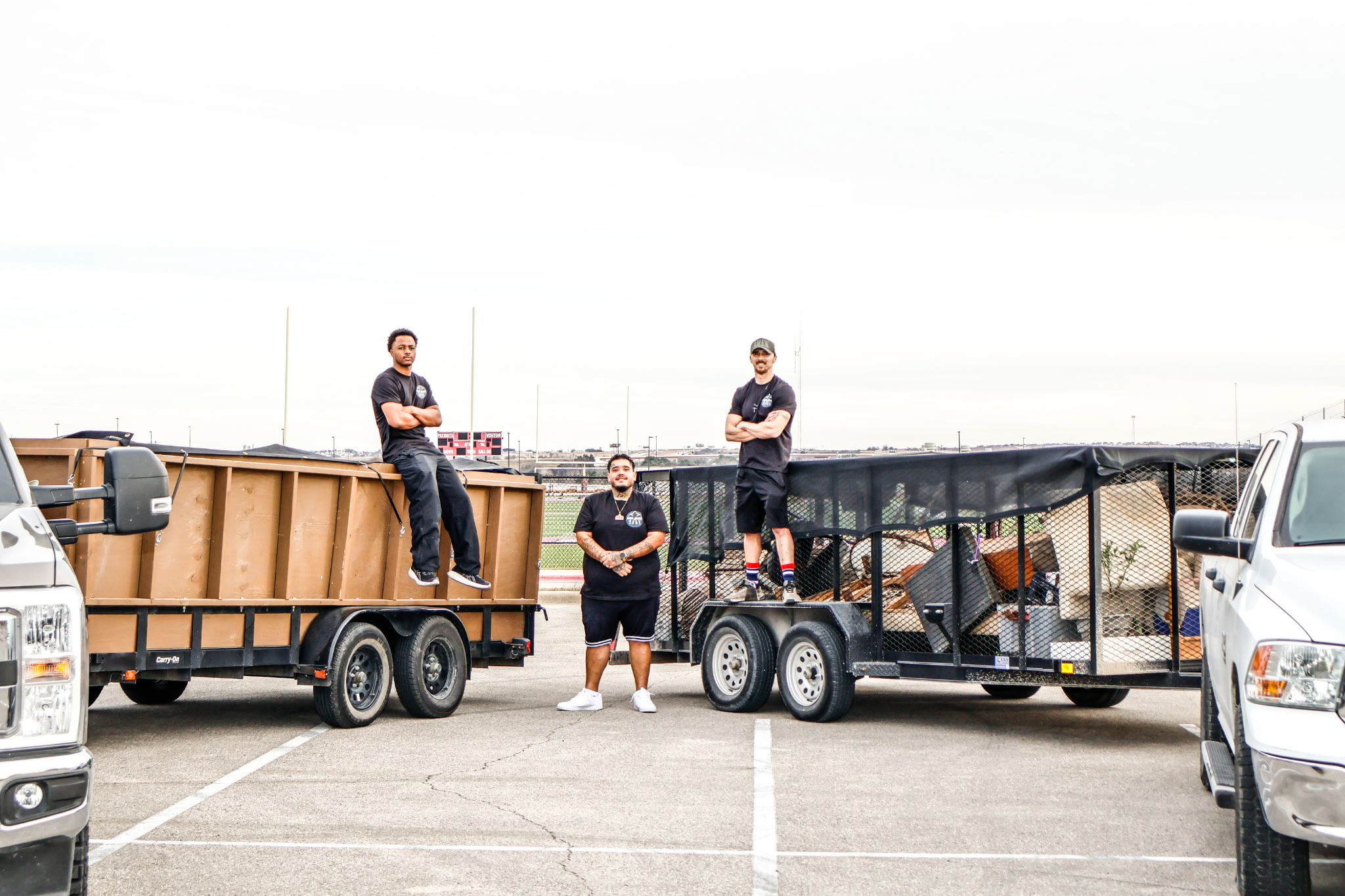David & Goliath Hauling crew and truck