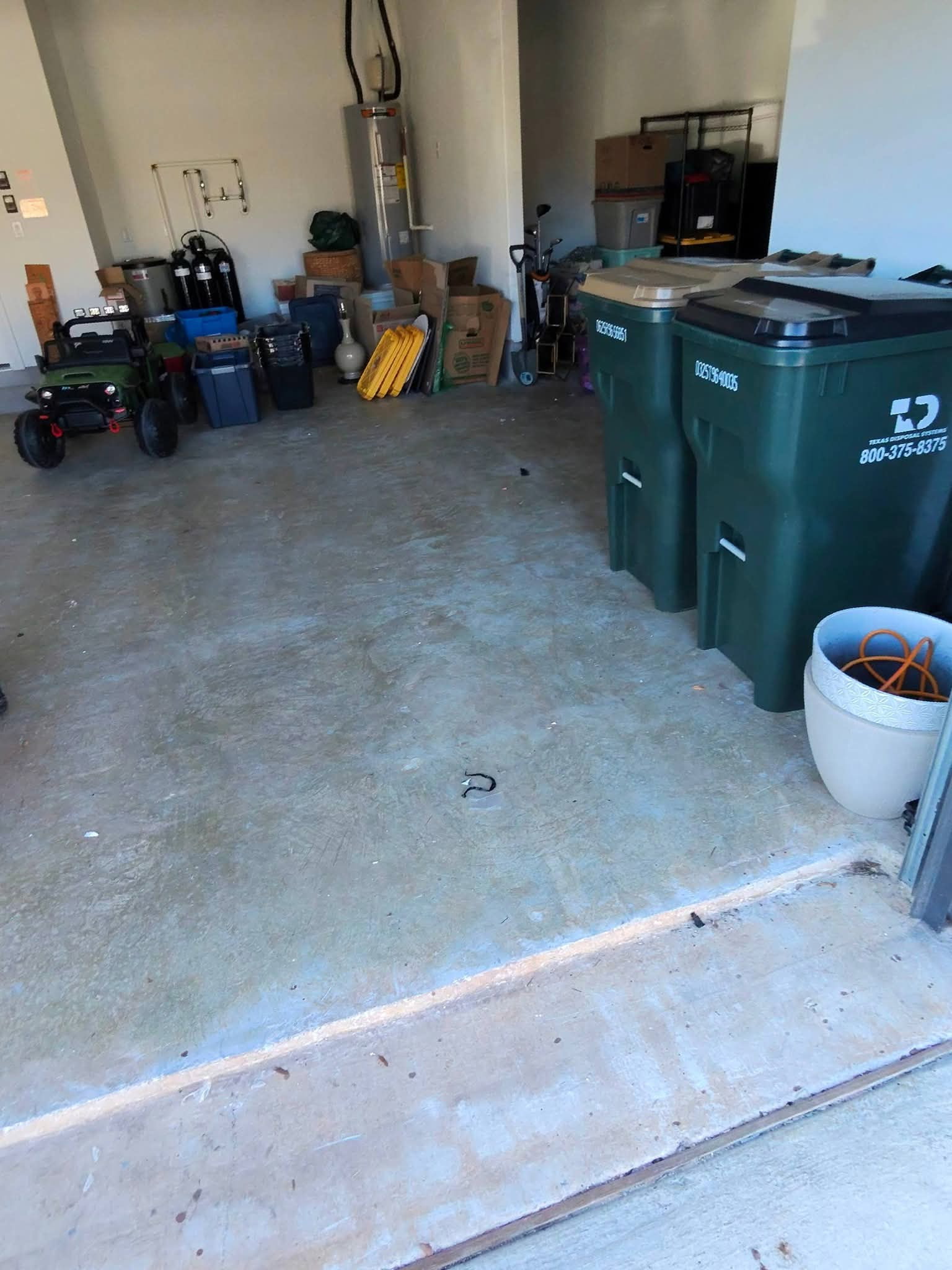 Cleared garage after junk removal in Georgetown TX